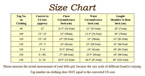 Dressy Daisy Girls' Princess Belle Costumes Princess Dress Up Halloween Costume Size 3T/4T