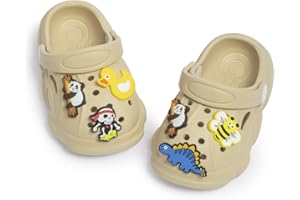 Sonsage Toddler Kids Boys Girls Cute Garden Clogs Water Sandals Slip-on Shoes Slipper Slides Cartoon Lightweight Summer Outdoor Beach Pool Play Shoe