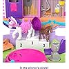 Polly Pocket Jumpin’ Style Pony Compact with Horse Show Theme, Micro Polly Doll & Friend, 2 Horse Figures (1 with Saddle…