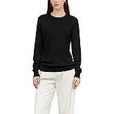 DAIMIDY Women's Wool Blend Classic Crewneck Sweater Tops