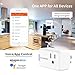 Smart Plug Upgraded Mini WiFi Smart Socket Outlet Work with Amazon Alexa Echo/Google Assistant and IFTTT, No Hub Required by KKUP2U