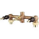 Pfister 00131XA Multi-Handle Tub & Shower Rough-In Valve, 3-Hole Installation, 1/2-Inch Union Inlets, 1/2-Inch I.P. Outlets, 