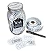 Top Shelf Engagement Wish Jar With 100 Tickets, Pen, and Decorative Lid