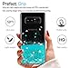 LeYi for ZY101417 Clear Glitter Bling Liquid Case for Girls Women, Cute Design Shiny Moving Quicks and TPU Protective Phone Case Cover for Samsung Galaxy Note 8 - Turquoise