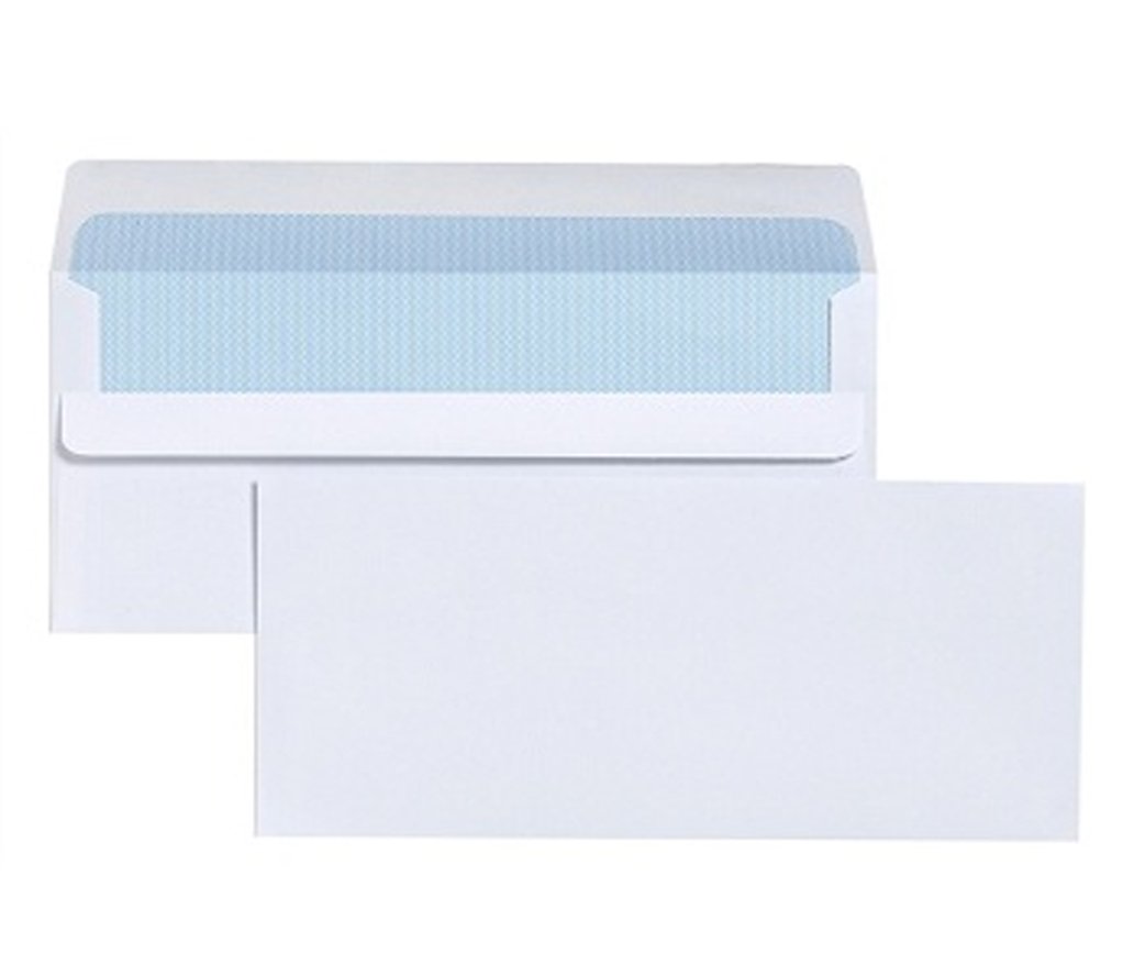 200x Standard Size (DL) No Window Self Seal Envelopes Pack Plain White Home Offices Business