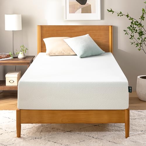 ZINUS 12 Inch Green Tea Memory Foam Mattress, Fiberglass Free, Patented