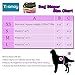 Teamoy 4pcs Washable Female Dog Diapers, Reusable Doggie Diaper Wraps for Female Dogs, Super-Absorbent and Comfortable, XS