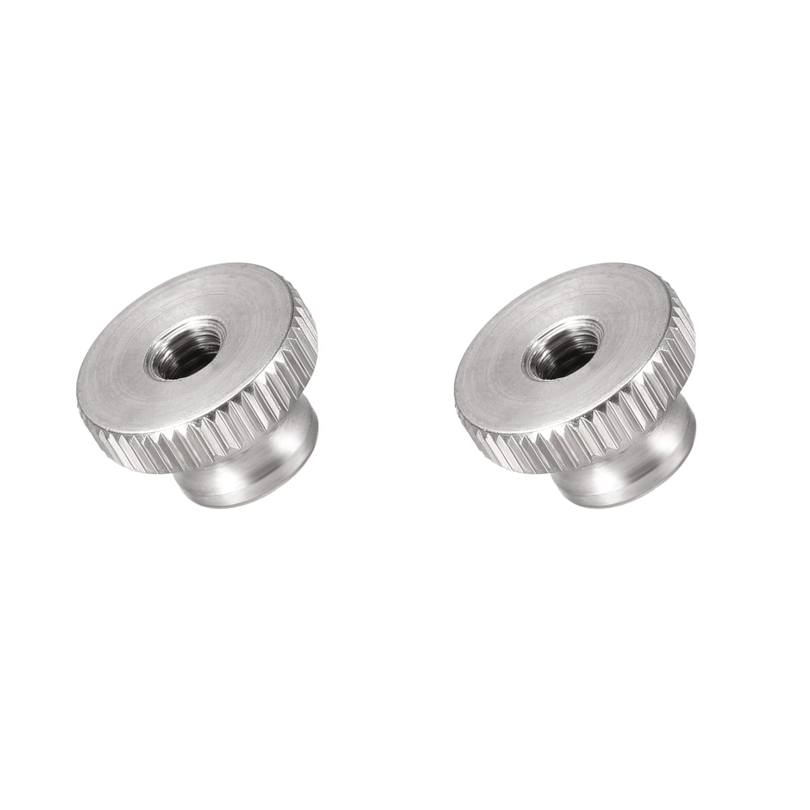 METALLIXITY Knurled Thumb Nuts (M5x16x10mm) 2pcs, 304 Stainless Steel Thumb Nuts Round Rod Hand Adjusting Nuts - for House Construction Hardware Fasteners
