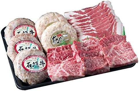 お肉 ギフト 沖縄県産和牛 石垣牛とあぐー豚の三昧セット 贈答用化粧箱入り 石垣牛ロース250ｇ あぐー豚バラ250ｇ 石垣牛ハンバーグ100ｇ 3個 あぐー豚ハンバーグ100ｇ 2個