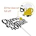 40 Birthday Cake Topper,Cheers & Beers to 40 Years Cake Topper,40th Birthday Wedding Anniversary Party Supplies Glitter Decorations 1 Set
