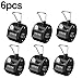 MROCO Hand Tally Counter 4 Digit Display Tally Counter Mechanical Palm Click Counter Count Clicker Hand Held Counter Clicker for Sport Stadium Coach Casino and Other Event (Pack of 6 PCS Black)