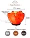 Whiteswade Himalayan Salt Lamp Signature 'Rumeisa Firebowl' with Salt Chips, 6ft UL-Approved Dimmer Switch and Bulb. Authentic Himalayan Crystal Rock. Popular Feng Shui Décor.