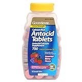 GoodSense Calcium Antacid Extra Strength Tablets, Berry Chew, 750 mg, 96 Count