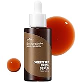 ISNTREE Green Tea Fresh Serum 50ml, 1.69 fl oz | Jeju Green Tea Extract | Controls Excessive Sebum | Balances Oil & Moisture 
