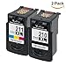 Valuetoner Remanufactured Ink Cartridge Replacement for Canon 210XL 211XL 2973B001 2975B001 (1 Black, 1 Color) 2 Pack For PIXMA IP2700 MP240 MP250 MP270 MP280 MP460 MP490 MX320 MX330 MX340 MX420