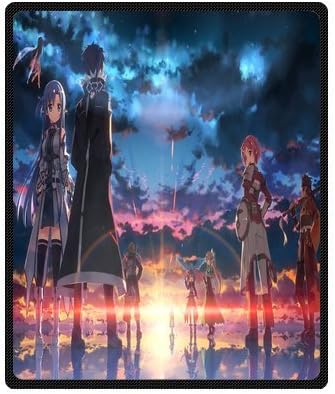 Custom Anime Sword Art Online Bed/Sofa Soft Throw Fleece Blanket 50"x60"