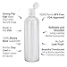 MoYo Natural Labs 16 oz Travel Containers, Empty Shampoo Bottles with Flip Caps, BPA Free HDPE Plastic Squeezable Toiletry/Cosmetics Bottle (Pack of 3, HDPE Translucent White)