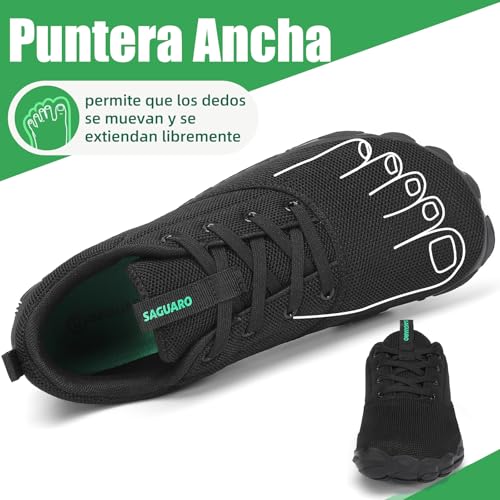 SAGUARO Unisex Barefoot Shoes Non-Slip and Lightweight Trail Running Shoes, Size 36-48