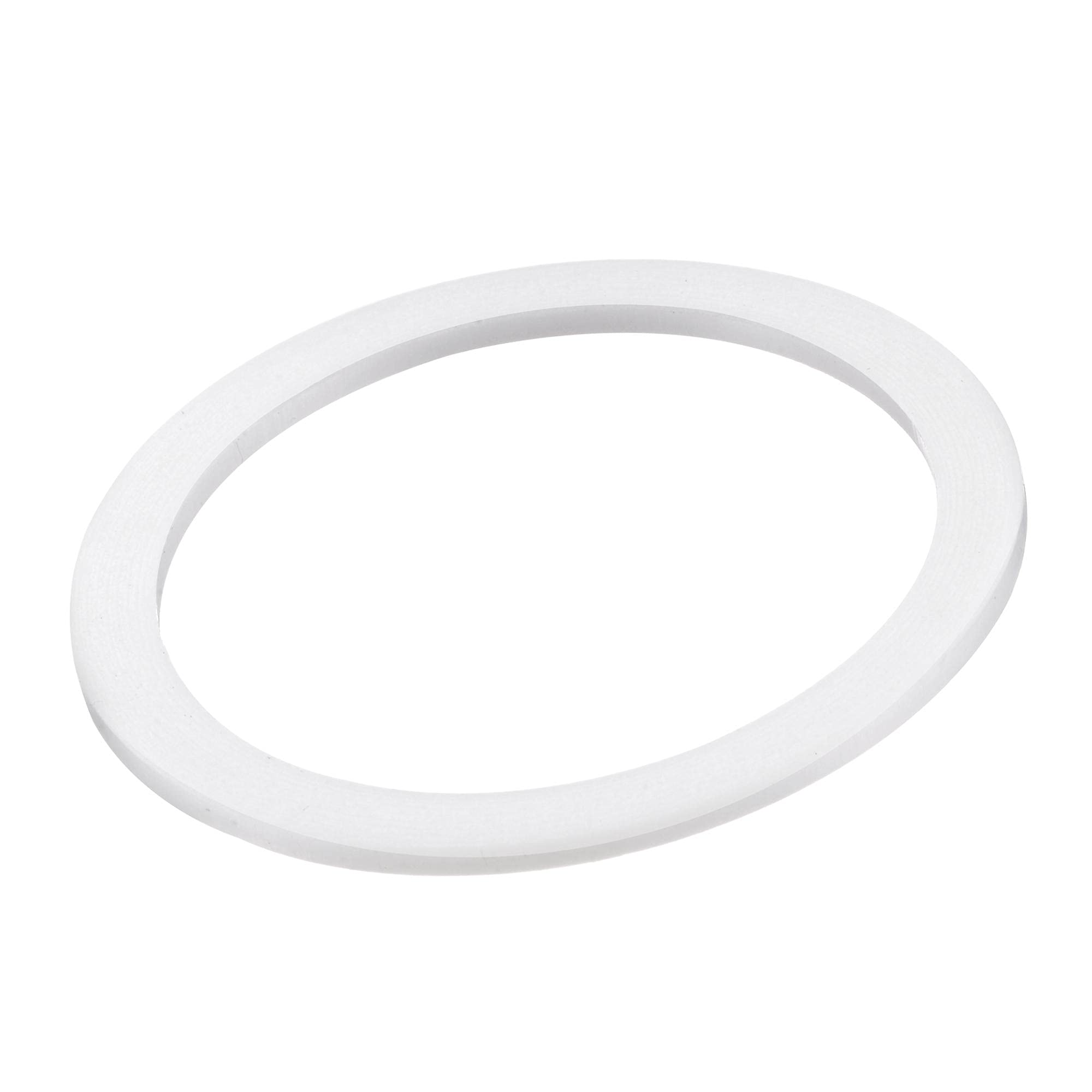 sourcing map PTFE Flat Washers 55mm OD 45mm ID 2mm Thick Flange Gasket, White Pack of 20