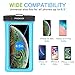 MoKo Floating Waterproof Phone Pouch Holder, Floatable Phone Case Dry Bag with Lanyard Armband Compatible with iPhone 14 13 12 11 Pro Max X/Xr/Xs Max,8/7/SE 3,Samsung S21/S10/S9/S8, Sky Blue