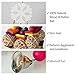 PAMAGOO Snowflake Large Parrot Chew Toy for Bird Macaw African Greys Eclectus Cockatoo Parakeet Cockatiel Conure Lovebird Cage Wood Bird Chewing Toys with Bells