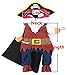 Idepet(TM) New Funny Pet Clothes Pirate Dog Cat Costume Suit Corsair Dressing up Party Apparel Clothing for Cat Dog Plus Hat (XL)