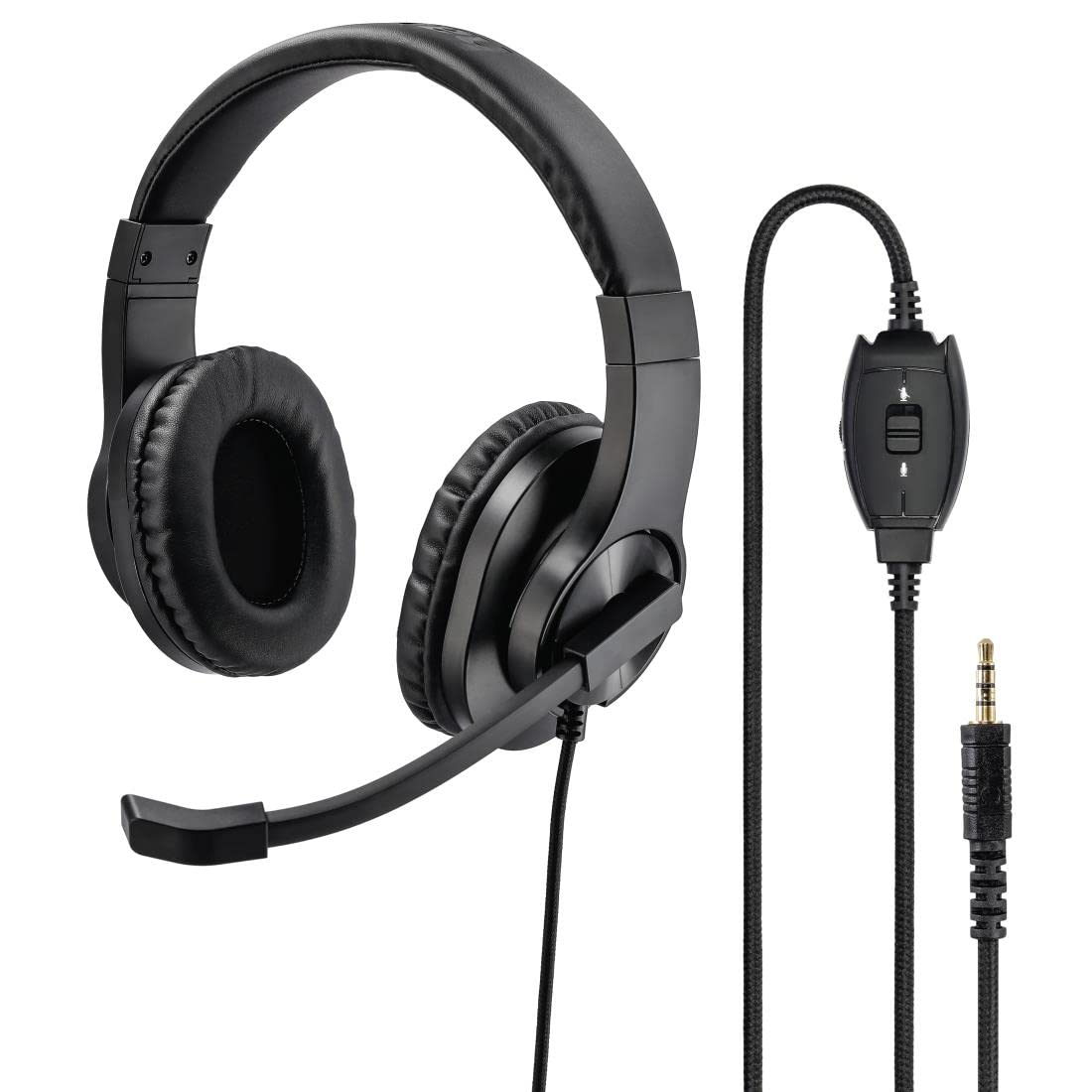 Hama HS-P350 Over-Ear PC Headset, Stereo, Black, 3.5 mm