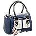 Official TARDIS Mini Satchel and Metal Charm Keychain Shoulder Handbag, Blue