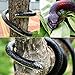 HDHF 8 Pieces Large Rubber Snakes 52 Inches and 31 Inches Realistic Fake Snakes Black Mamba Snake Toys for Garden Props to Keep Birds Away, Pranks, Swimming Pool Decorations Halloween Scary Toys