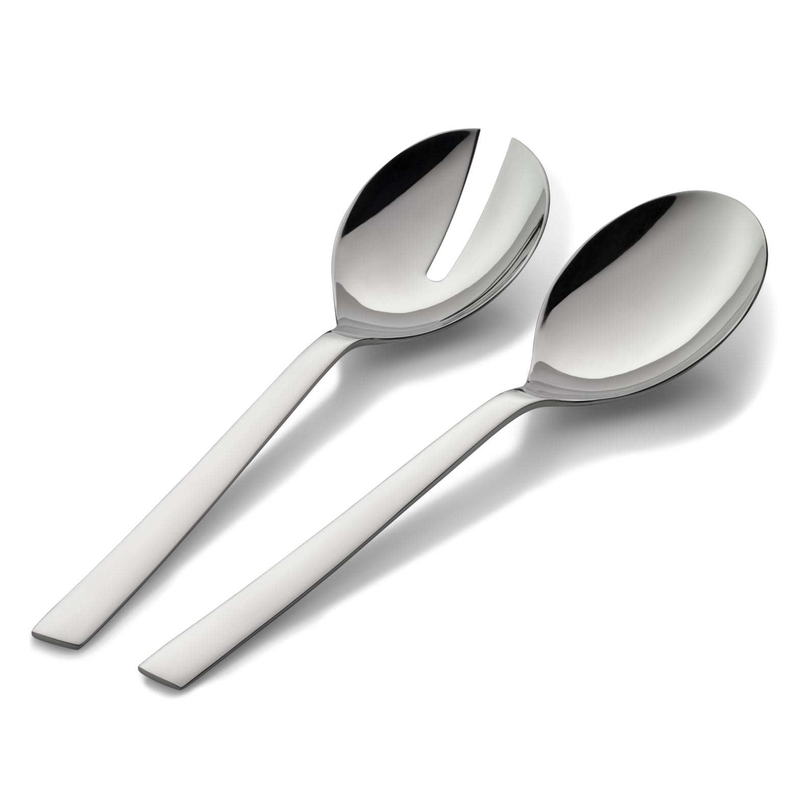 WMF Nuova Salatbesteck Edelstahl 25 cm, klein, Salatgabel und Servierlöffel, Cromargan Edelstahl poliert, glänzend, spülmaschinengeeignet 2