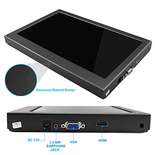 Elecrow-116-Inch-1920X1080-HDMI-PS3-PS4-WiiU-Xbox360-1080P-LED-Display-Moniter-for-Raspberry-Pi-3-2-1-Model-B-B-Plus-Windows-7-8-10-System-Home-Office-Black