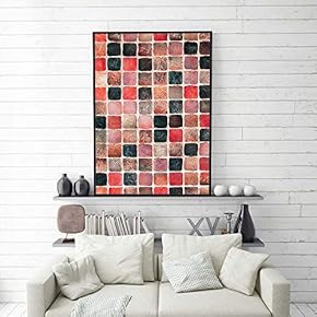 SIGNFORD Framed Canvas Home Artwork Decoration Golden Abstract...