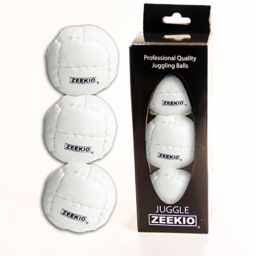 Zeekio Galaxy Juggling Ball Gift Set- 3 Galaxy Juggling Balls-WHITE