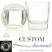 Taylor'd Milestones 10 oz Scotch Glasses, Whiskey Glass Set Includes 2 Diamond Etched Old Fashioned Tumblers