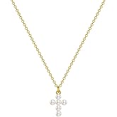 Zeffy Pearl Necklace 4MM/6MM/8MM Dainty Round Imitation Pearl Choker Necklace Wedding Pearl Necklace Delicate Jewelry for Women Simple Bridesmaid Jewelry Gifts