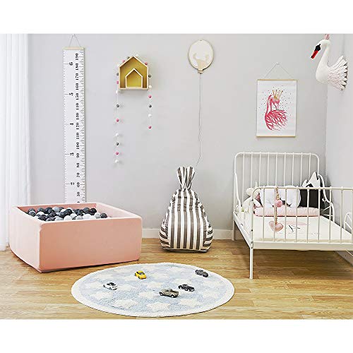 Wonder Space Deluxe Kids Square Ball Pit, Premium Handmade Kiddie Balls Pool, Soft Indoor Outdoor Nursery Baby Playpen, Ideal Gift Play Toy for Children Toddler Infant Boys & Girls (Pink) - Thumbnail 3