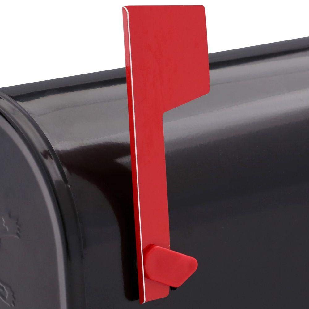 SoB Medium Black Galvanized Steel Post-Mount Mailbox, 6.92 in. W x 8.87in. H x 20.05 in. D - Black Mailbox - Mailboxes for Outside - Metal Mailbox Post Mount