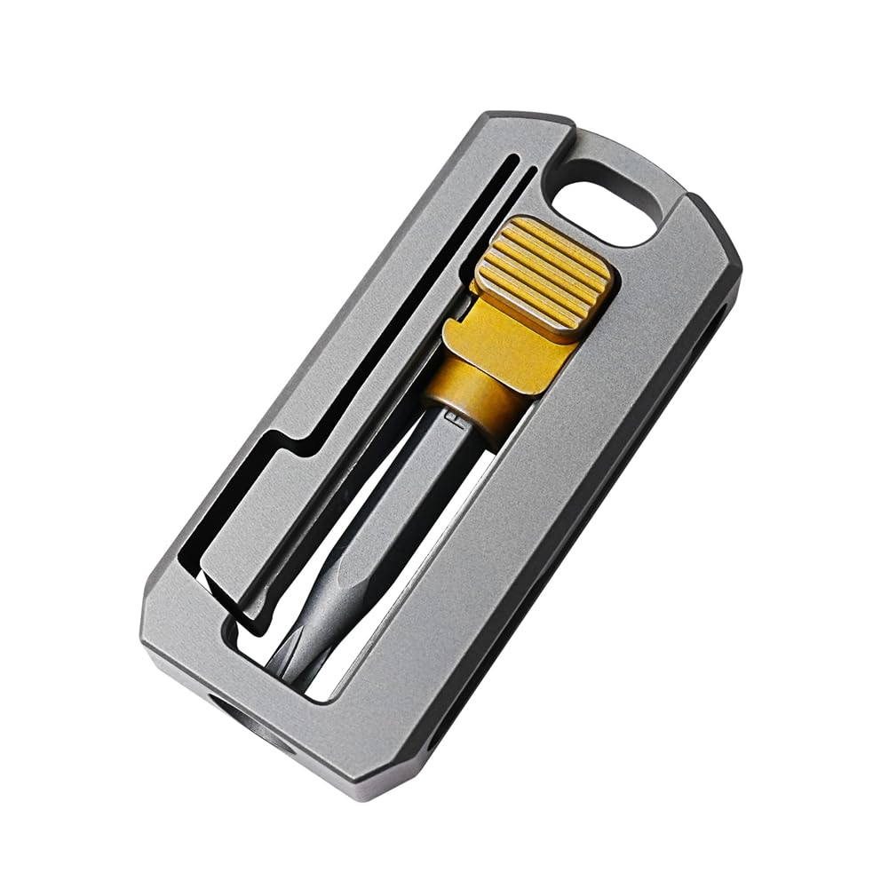 Vkyipg Titanium Alloy Screwdriver Magnetic Small Maintenance Combination Multifunctional Portable Outdoor Tools