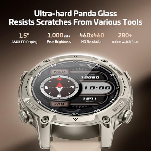 Smartwatch Men Women with GPS, Offline Maps & 6 Satellite Navigation System, 5ATM Waterproof, 21 Day Battery, AI Voice Assistant, 178 Sports Modes, Fitness Tracker with Heart Rate Monitor & Sleep Monitor for Android iOS