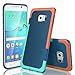 Galaxy S6 Edge Case, TILL(TM) Ultra Slim 3 Color Hybrid Impact Anti-slip Shockproof Soft TPU Hard PC Bumper Extra Front Raised Lip Case Cover for Samsung Galaxy S6 Edge S VI Edge G925 [Blue]
