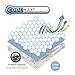 Cooling Shredded Memory Foam Bed Pillow for Sleeping - Thick Thin Adjustable - Pillow for Side Back Sleepers with Reversible Cool Cotton Case - Soft Firm Support for Therapeutic Neck Pain, Queen
