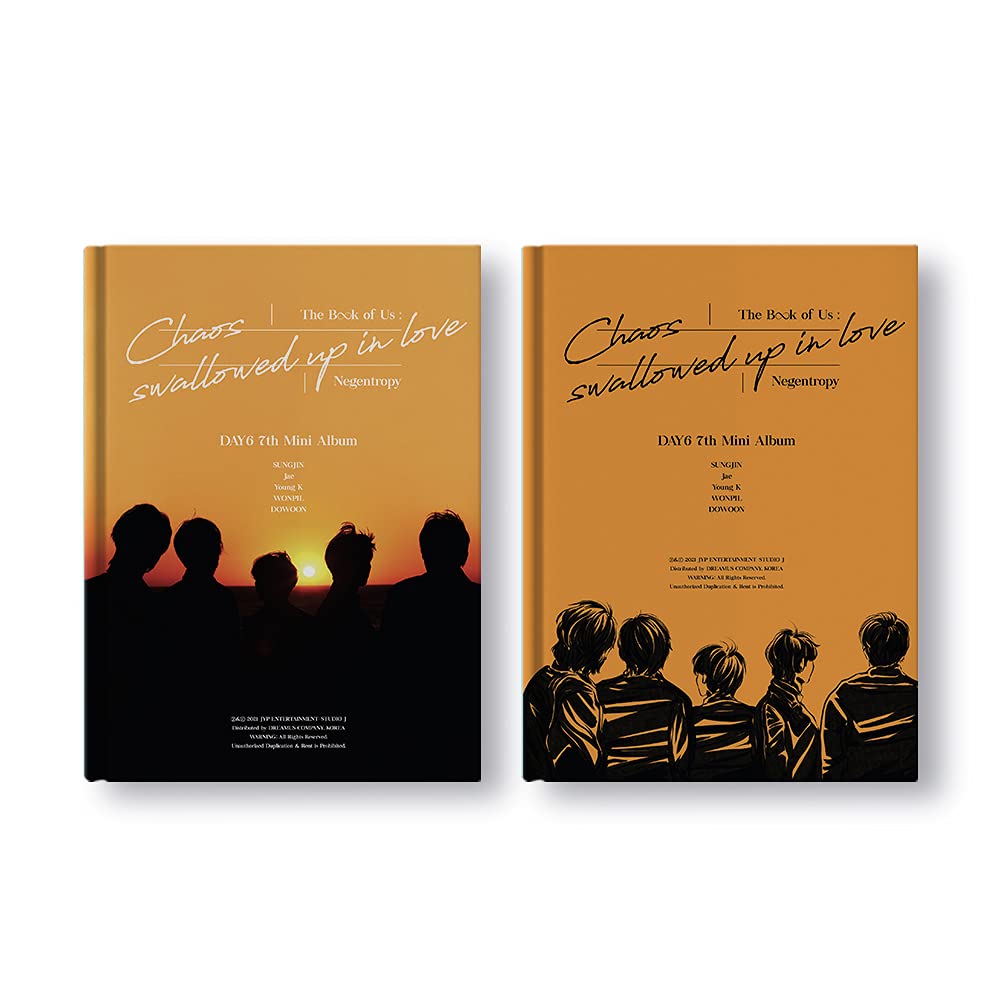 JYP Ent. DAY6 - The Book of Us : Negentropy - Chaos swallowed up in love Album+Pre-Order Benefit+Folded Poster+Extra Photocards Set (Only ver.)