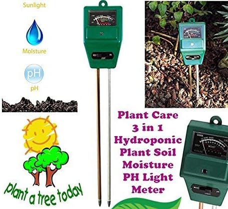 Sharp choice 3-in-1 Soil Moisture, Ph Meter Test Kit with Light Gauge Function, Soil Analyzer Detector for Testing PH Acidity, Sunlight Intensity