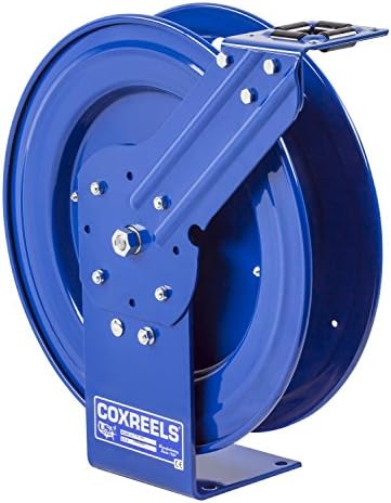 Coxreels P-LPL-125 Low Pressure Retractable Air/Water/Oil Hose Reel: 1/4" I.D., 25' Hose Capacity, without Hose, 300 PSI, Made in USA