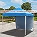 ABCCANOPY Side Wall 8x8, Blue (4 Walls Only, NOT Including Frame and Top)
