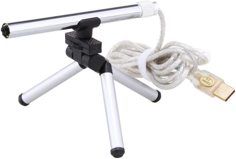 Yuanj USB Digital 2.0 MP Portable Pen Focus Microscope Endoscope Silver