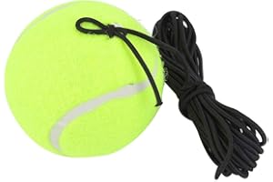 DOACT Tennis Beginner Training Ball with Elastic Rubber String for Single Practice - Parking Aid, Woolen Rubber Trainer