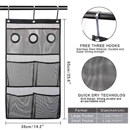 image for Foloda Quick Dry Hanging Mesh Shower Caddy Bath Organizer with 7 Pocke