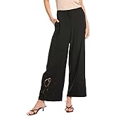 Vince Camuto Women's Wide Leg Side Pocket Trim Deta