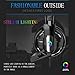 USB Gaming Headset, 7.1 Surround Sound Gaming Headphone with Mic Volume Control LED Light for PC, MAC, iOS Android (Black)thumb 4